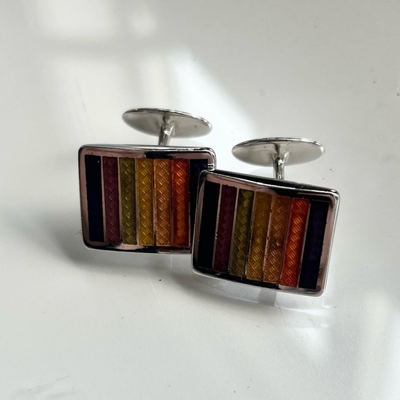 Sterling Silver Paul Smith Cufflinkee - Picture 2 of 4